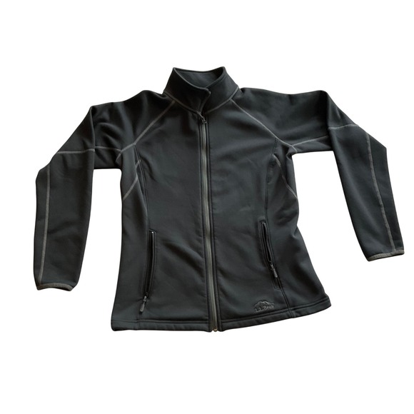 LL Bean Jackets & Blazers - LL Bean Womens‎ Full Zip Jacket Black M Reg Lightweight Outdoor Casual
